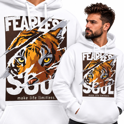 BLUZA Z KAPTUREM  ZWIERZĘTA  FEARLESSOUL